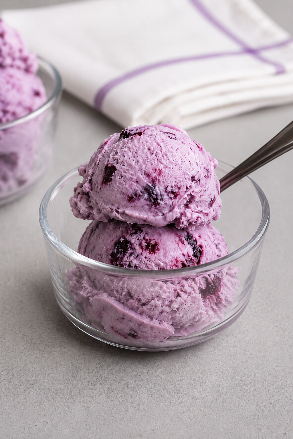 Blueberry Ice Cream – Creamy, Fruity, and Naturally Purple